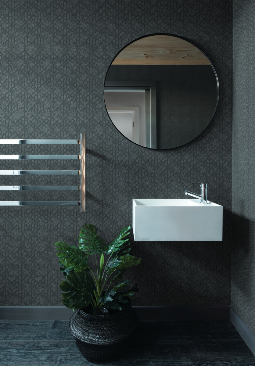 Обои Ronald Redding Handcrafted Naturals Woven Texture HC7584 фото в интерьере